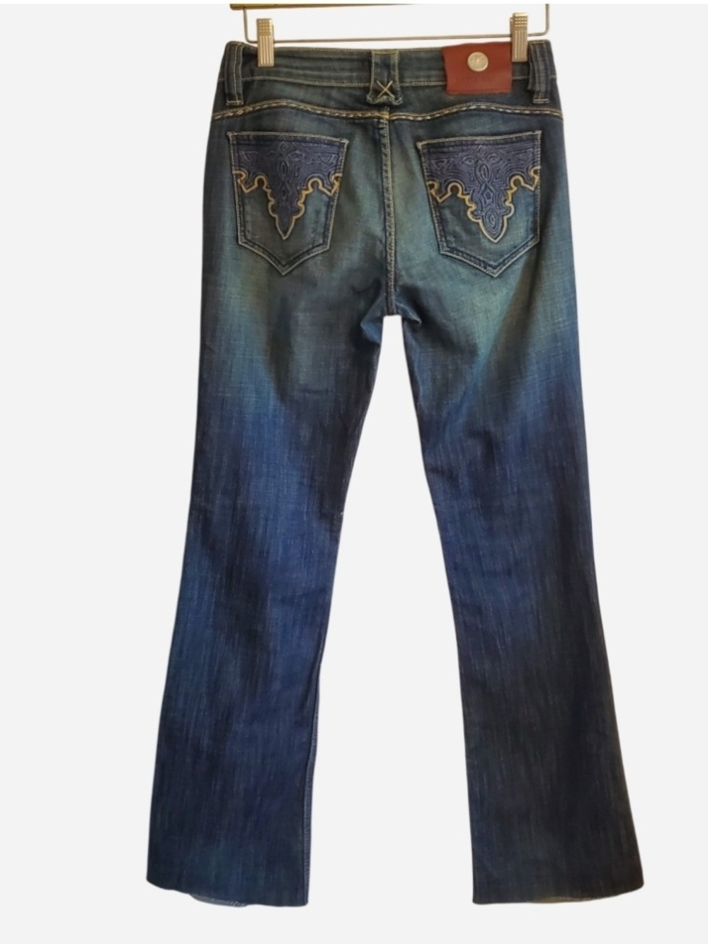 Antik Denim Eva Low Rise bootcut Jeans Embroidered Size 26 Western Cowgirl y2k